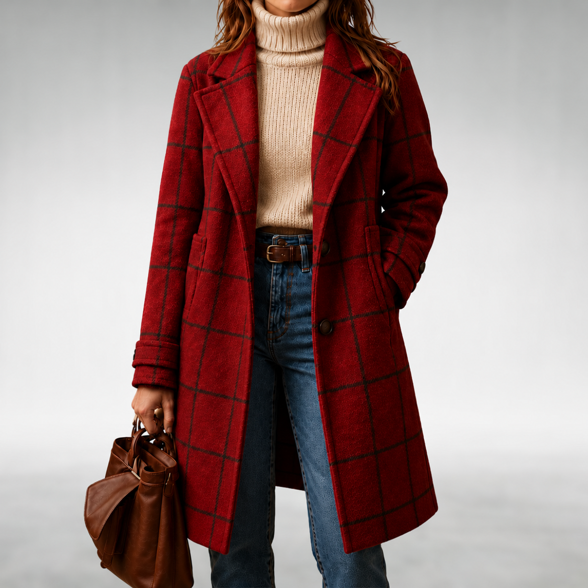Lauren Classic Checkered Coat