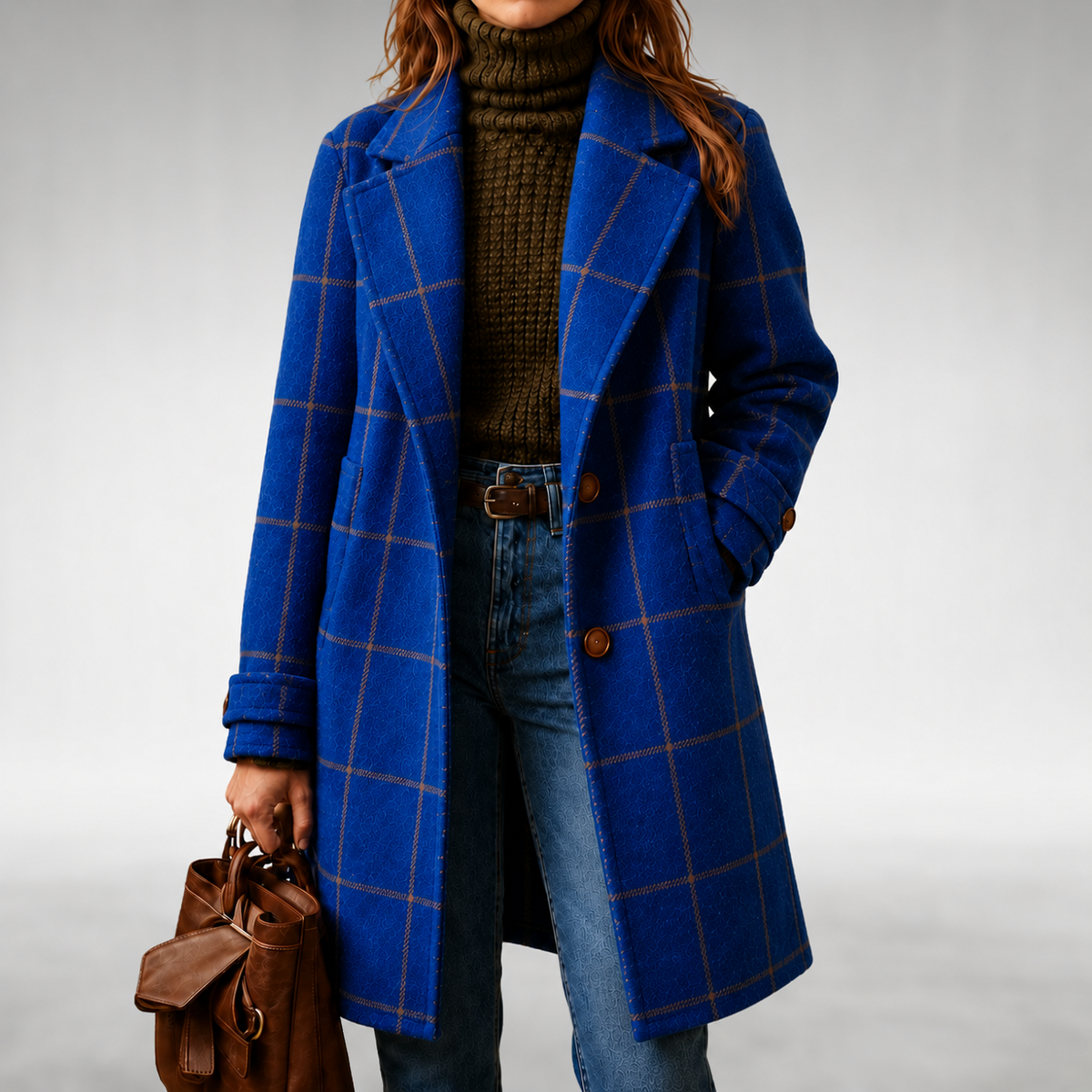 Lauren Classic Checkered Coat