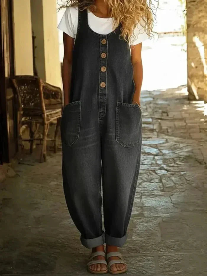 The Cecile Wide Leg Overalls