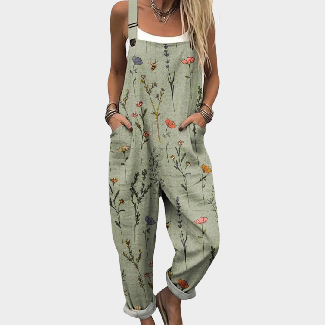 The Margaux Printed Overalls